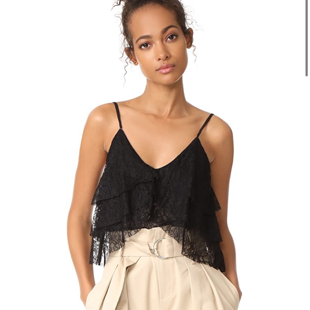 Alice + Olivia Vanessa Tiered Lace Camisole